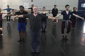 Colin Connor teaches the Limon technique in a dance class